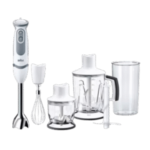 Braun MultiQuick 5 Vario MQ5245 Hand Blender – 1000 W, 21 Speeds + Chopper & Ice‑Crush Accessories
