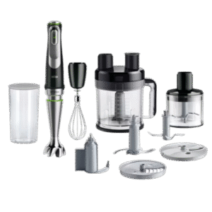 Braun MultiQuick 9 MQ9195XLI – 1200W Hand Blender & XL Food Processor Kit, ActiveBlade + iMode