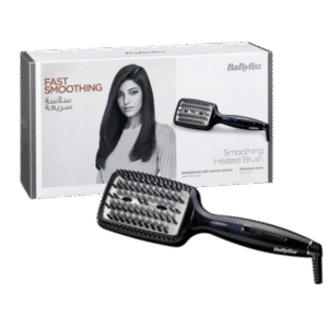 BaByliss HSB101SDE Ionic Hair Straightening Brush – Ceramic Paddle Brush for Smooth, Frizz-Free Styling