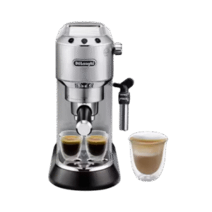 DeLonghi EC685.M Dedica Style Pump Espresso Machine – Compact & Stylish Coffee Maker (Silver)
