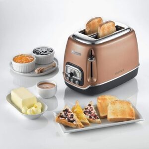 Ariete 158 Classic 2-Slice Toaster – Vintage Style with 6 Browning Levels & Sandwich Cages