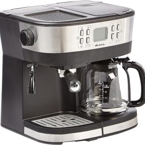 Ariete 1369 2-in-1 Espresso & Drip Coffee Machine – 20 Bar, Programmable & 4-Hour Warm Function