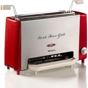 Ariete 730 Steak House Grill - Smokeless Vertical Barbecue for Healthy, Flavorful Grilling