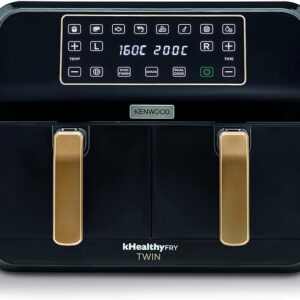Kenwood HFP70.000BK 8 L Dual Air Fryer – Dual-Zone, 1700 W, Sync & Max-Crisp